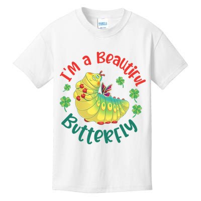 A Bug Life I'm A Beautiful Butterfly Funny Cute Gift Trending Kids T-Shirt