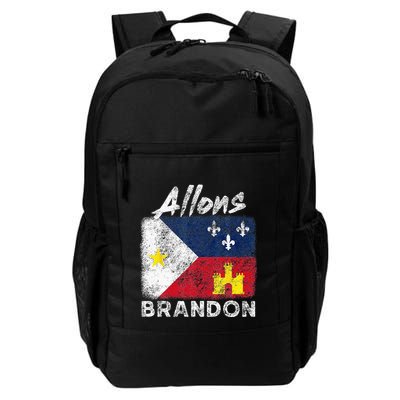 Allons Brandon Louisiana Acadiana Flag Distressed Effect Backpack