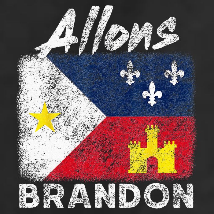 Allons Brandon Louisiana Acadiana Flag Distressed Effect Golf Towel