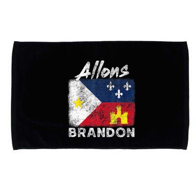 Allons Brandon Louisiana Acadiana Flag Distressed Effect Microfiber Hand Towel