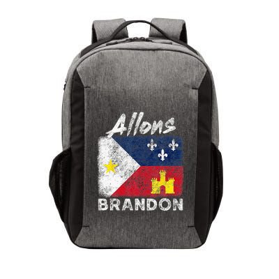 Allons Brandon Louisiana Acadiana Flag Distressed Effect Vector Backpack