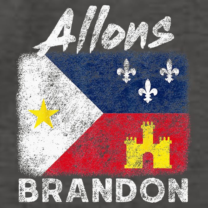 Allons Brandon Louisiana Acadiana Flag Distressed Effect Vector Backpack