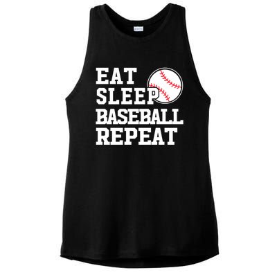 Awesome Baseball Lovers Meaningful Gift Eat Sleep Baseball Repeat Gift Ladies PosiCharge Tri-Blend Wicking Tank