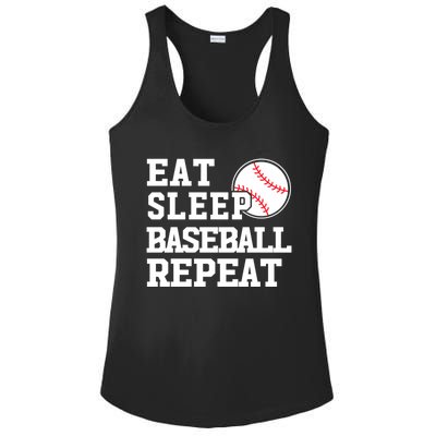 Awesome Baseball Lovers Meaningful Gift Eat Sleep Baseball Repeat Gift Ladies PosiCharge Competitor Racerback Tank