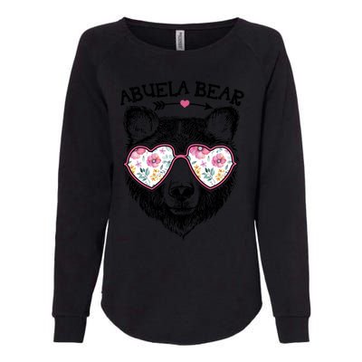 Abuela Bear Mom Grandma Cute Floral Happy MotherS Day Gift Womens California Wash Sweatshirt