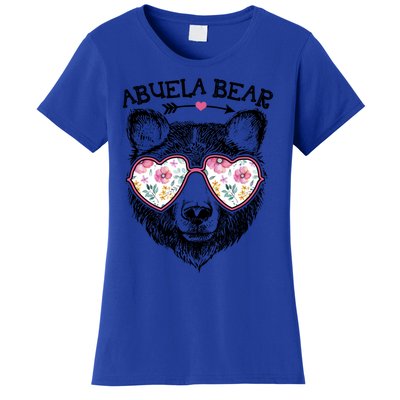 Abuela Bear Mom Grandma Cute Floral Happy MotherS Day Gift Women's T-Shirt