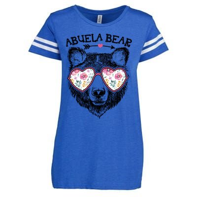 Abuela Bear Mom Grandma Cute Floral Happy MotherS Day Gift Enza Ladies Jersey Football T-Shirt