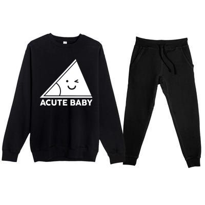 Acute Baby Matching Family Shirts Premium Crewneck Sweatsuit Set