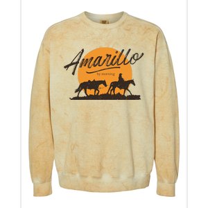 Amarillo By Morning Country Music Colorblast Crewneck Sweatshirt