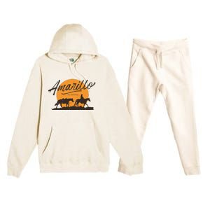 Amarillo By Morning Country Music Premium Hooded Sweatsuit Set