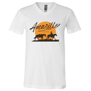 Amarillo By Morning Country Music V-Neck T-Shirt