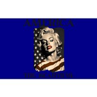 America Beautiful Marilyn My Sister Marilyn American Flag Gift Bumper Sticker