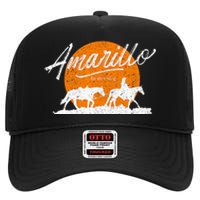 Amarillo By Morning Country Music Western High Crown Mesh Back Trucker Hat