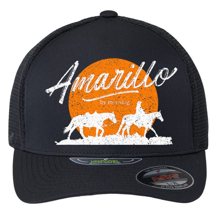 Amarillo By Morning Country Music Western Flexfit Unipanel Trucker Cap