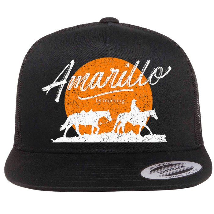 Amarillo By Morning Country Music Western Flat Bill Trucker Hat