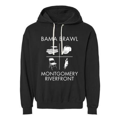 Alabama Brawl Montgomery Riverfront Brawl Alabama Brawl Shirts Garment-Dyed Fleece Hoodie