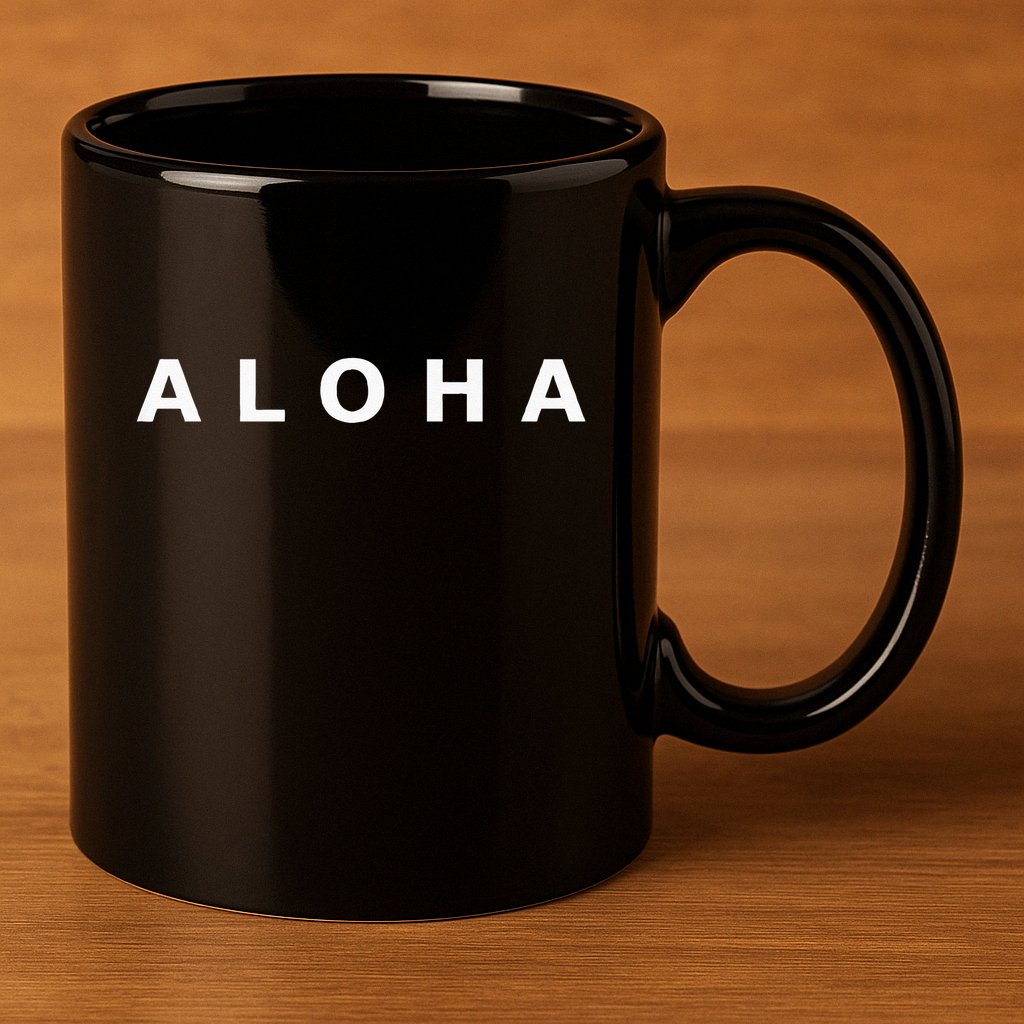 Aloha By Micah Moto 11oz C Handle Ceramic Mug