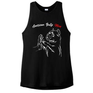 American Bully Mom Dogs Mum Ladies PosiCharge Tri-Blend Wicking Tank