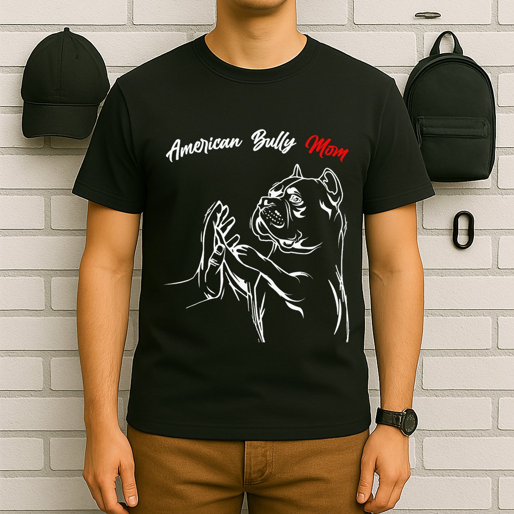 American Bully Mom Dogs Mum T-Shirt