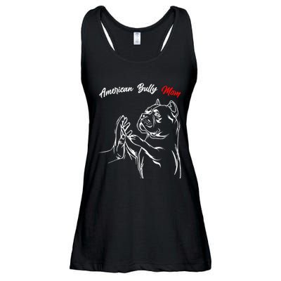 American Bully Mom Dogs Mum Ladies Essential Flowy Tank