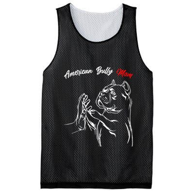American Bully Mom Dogs Mum Mesh Reversible Basketball Jersey Tank