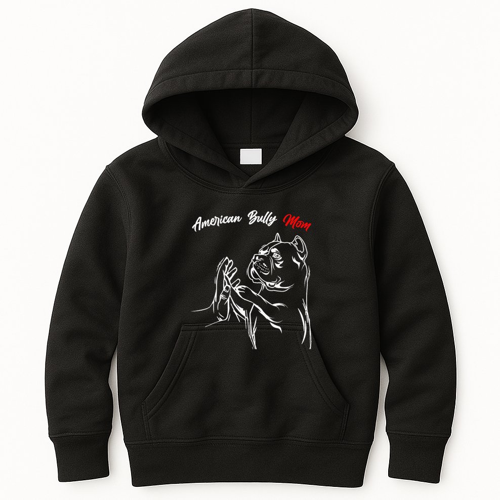 American Bully Mom Dogs Mum Kids Hoodie