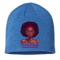 Afro Black Multiple Myeloma Cancer Warrior Gift Sustainable Beanie