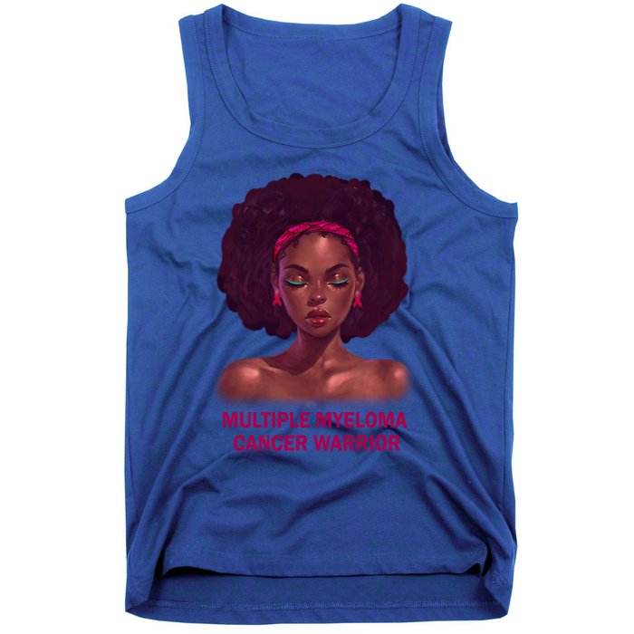 Afro Black Multiple Myeloma Cancer Warrior Gift Tank Top