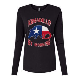 Armadillo By Morning Funny Armadillo Lovers Pun Texas Womens Cotton Relaxed Long Sleeve T-Shirt