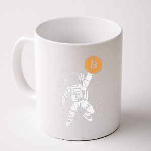 Astronaut Bitcoin Moon Funny Crypto Cryptocurrency Coffee Mug