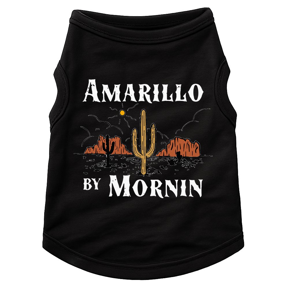 Amarillo By Morning Country Music Western Doggie Tank