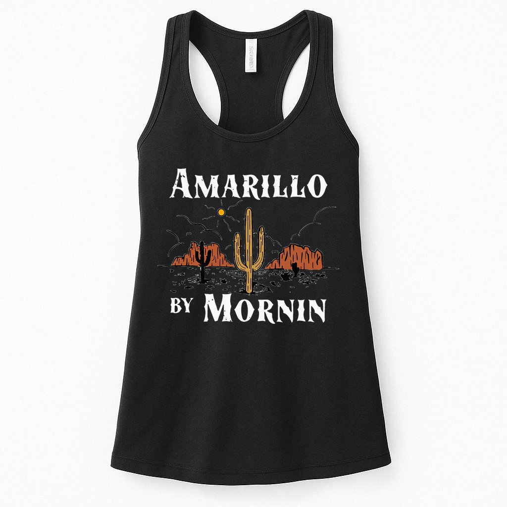 Amarillo By Morning Country Music Western Womens Tank Top
