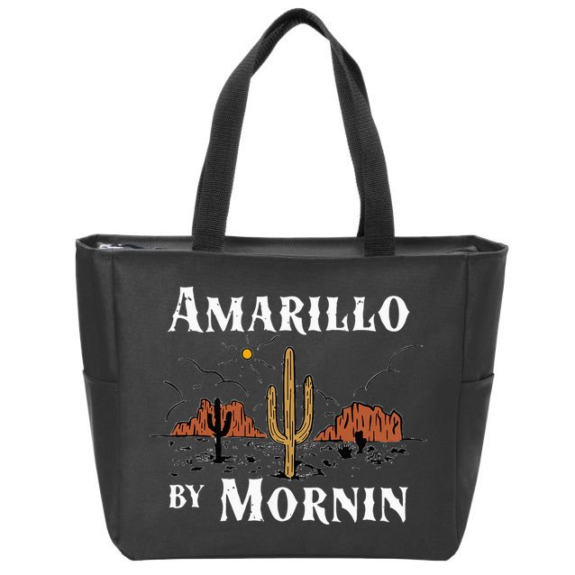Amarillo By Morning Country Music Western Zip Tote Bag