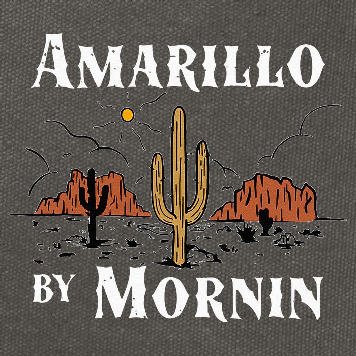 Amarillo By Morning Country Music Western Cotton Canvas Backpack