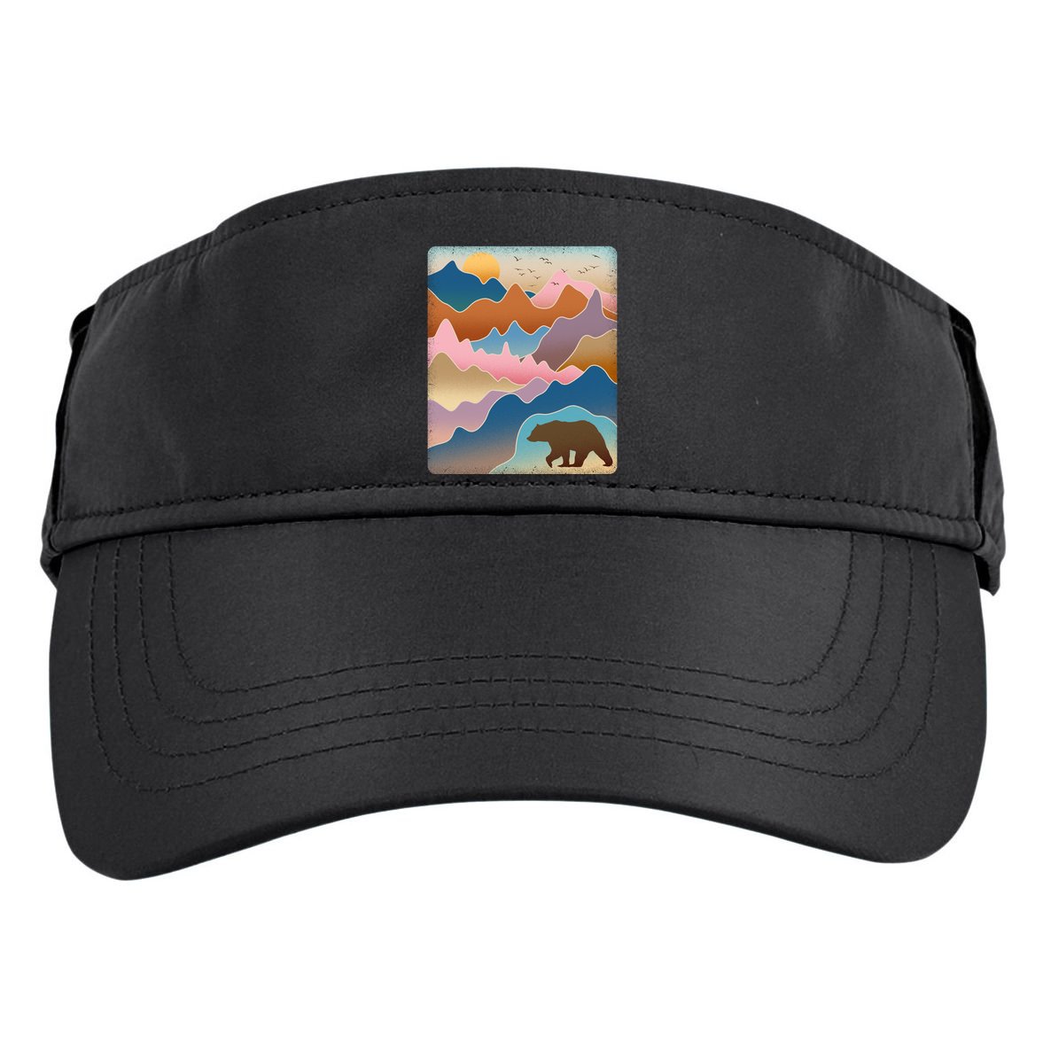 Abstract Bear Mountain Wilderness Adult Drive Performance Visor