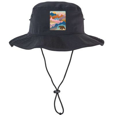 Abstract Bear Mountain Wilderness Legacy Cool Fit Booney Bucket Hat