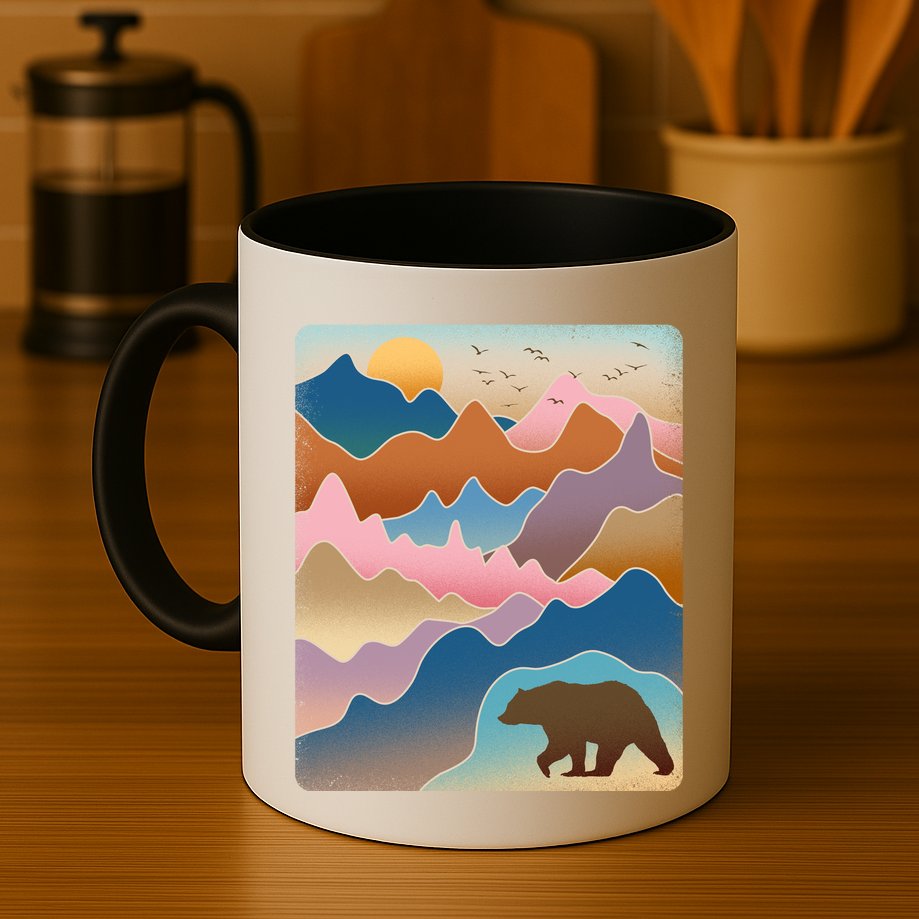 Abstract Bear Mountain Wilderness Mug
