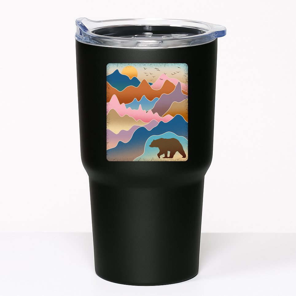 Abstract Bear Mountain Wilderness Tumbler