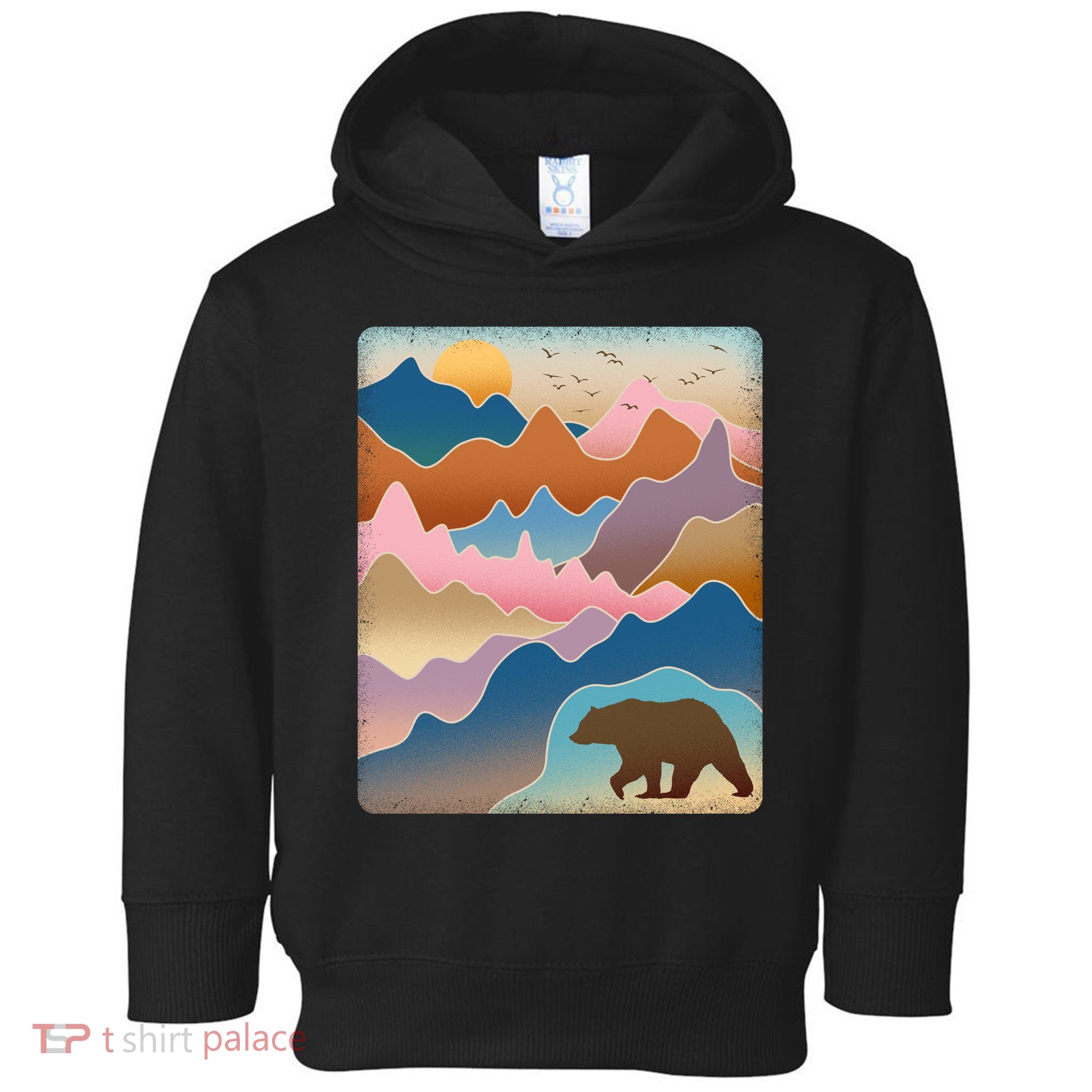 Abstract Bear Mountain Wilderness Toddler Hoodie