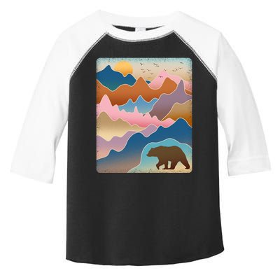 Abstract Bear Mountain Wilderness Toddler Fine Jersey T-Shirt