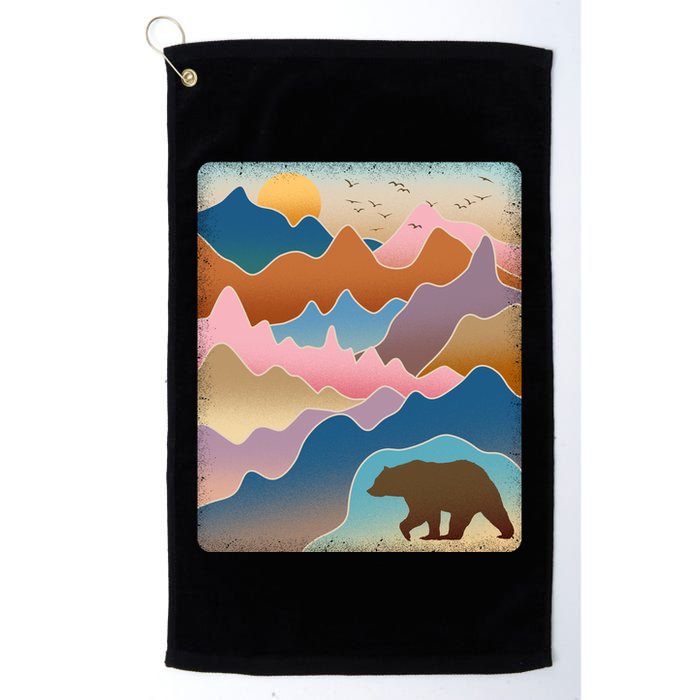 Abstract Bear Mountain Wilderness Golf Towel