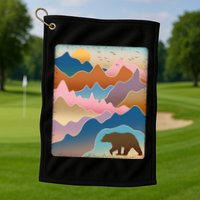Abstract Bear Mountain Wilderness Golf Towel