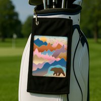 Abstract Bear Mountain Wilderness Golf Towel