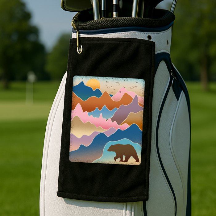 Abstract Bear Mountain Wilderness Golf Towel