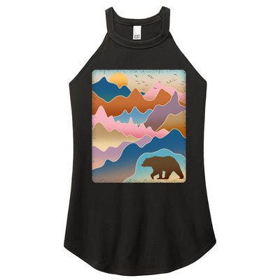 Abstract Bear Mountain Wilderness Women's Perfect Tri Rocker Tank