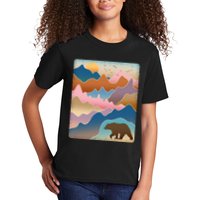 Abstract Bear Mountain Wilderness Kids T-Shirt