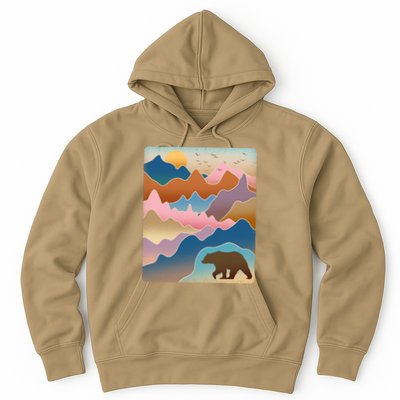 Abstract Bear Mountain Wilderness Hoodie