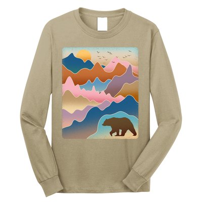 Abstract Bear Mountain Wilderness Long Sleeve Shirt