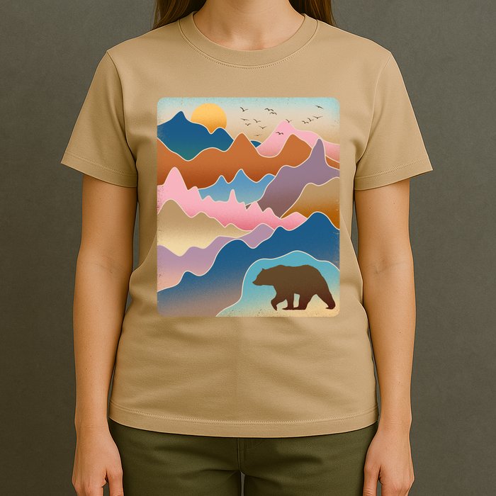 Abstract Bear Mountain Wilderness T-Shirt