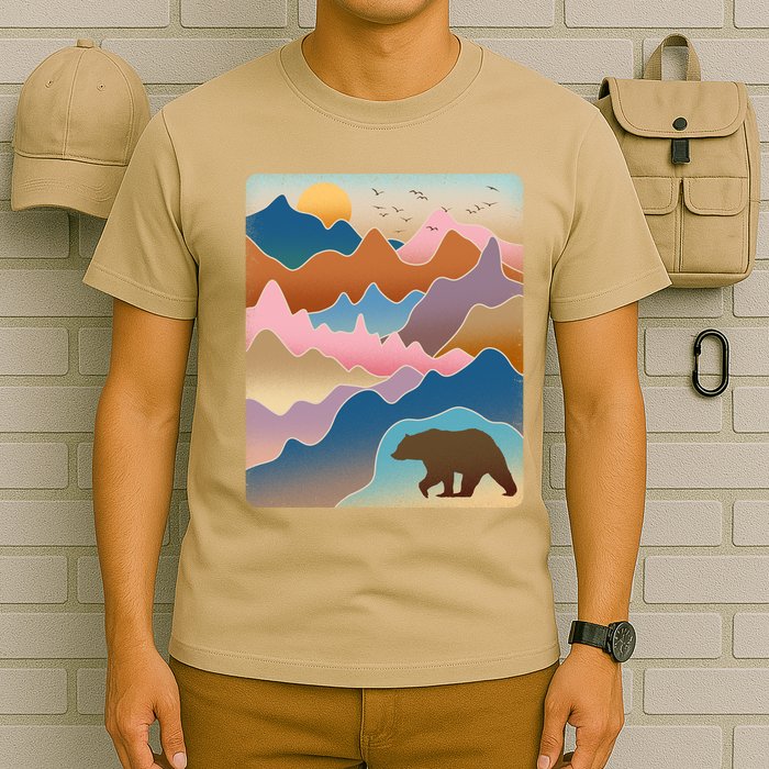 Abstract Bear Mountain Wilderness T-Shirt